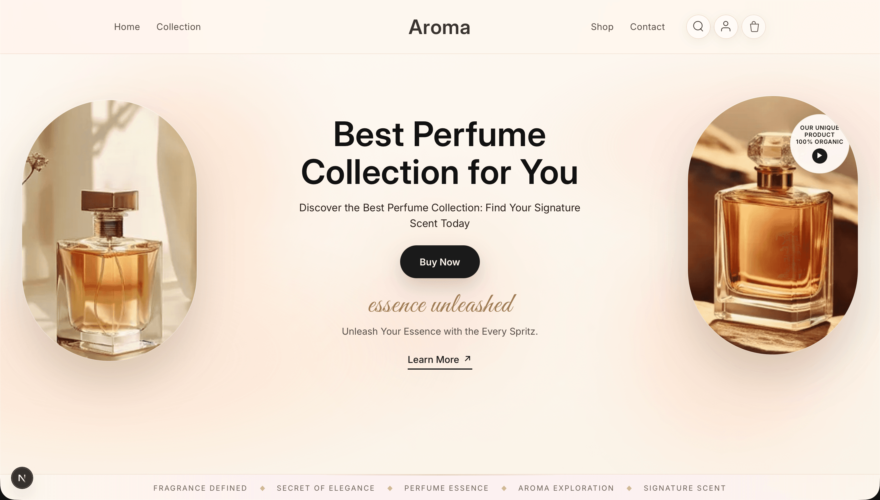 Aroma desktop secondary view